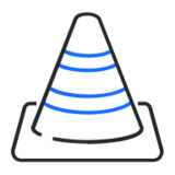 Road cone icon